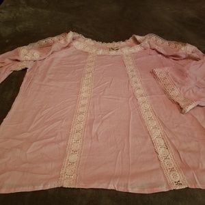 Open shoulder blouse